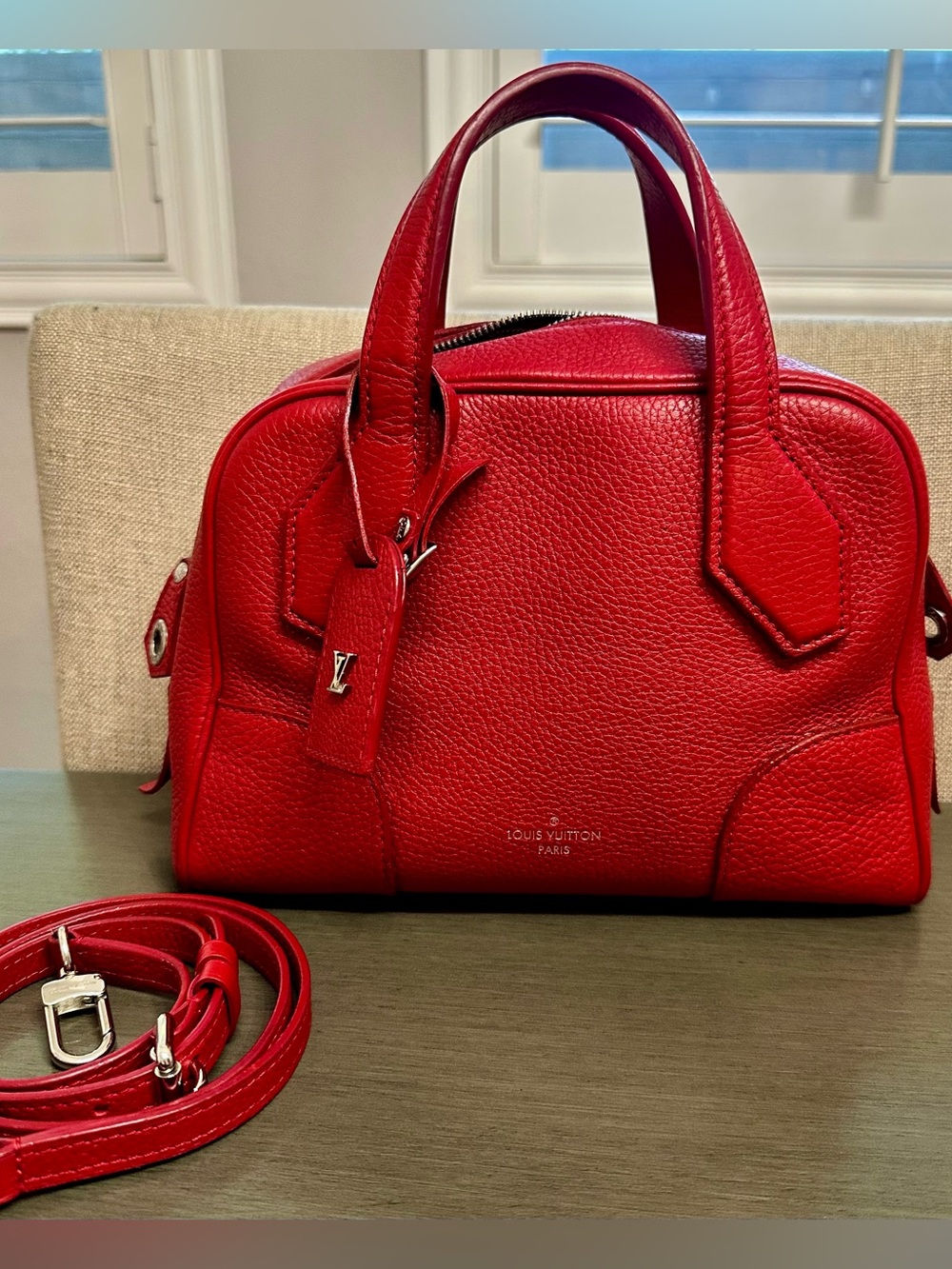 Louis Vuitton Dora Soft Handbag Taurillon Leather BB